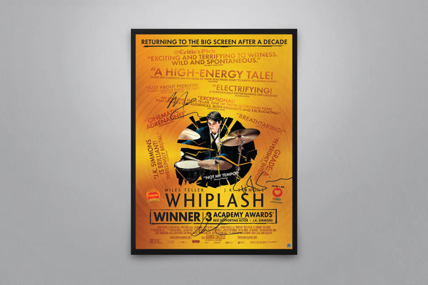 Whiplash 10th Anniversary Signed Poster with COA