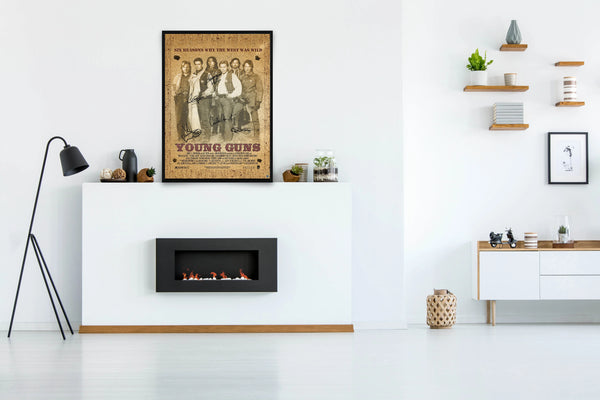 Young Guns Signed Poster with COA