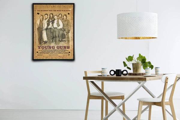 Young Guns Signed Poster with COA