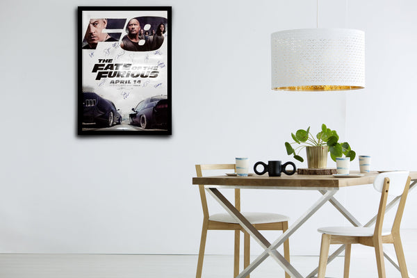 THE FATE OF THE FURIOUS - Signed Poster + COA