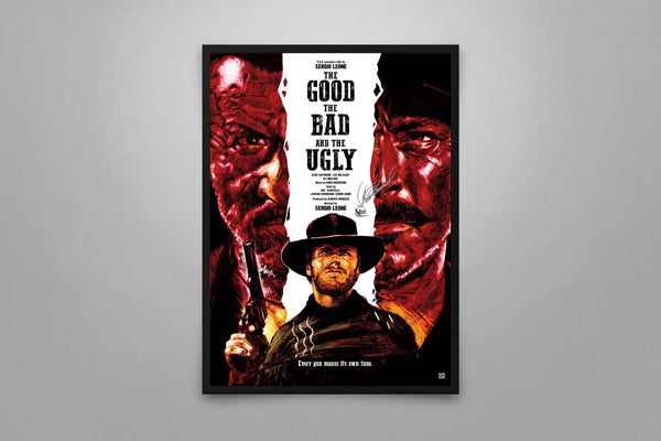 The Good, the Bad, and the Ugly Signed Poster with COA