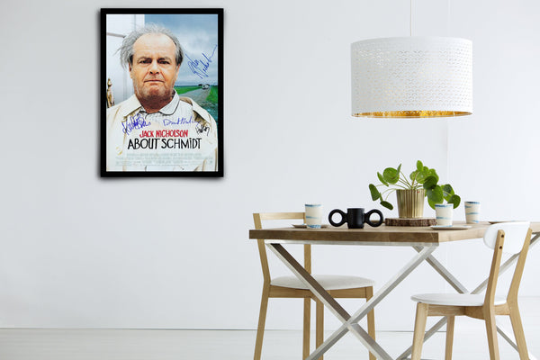About Schmidt Signed Poster with COA