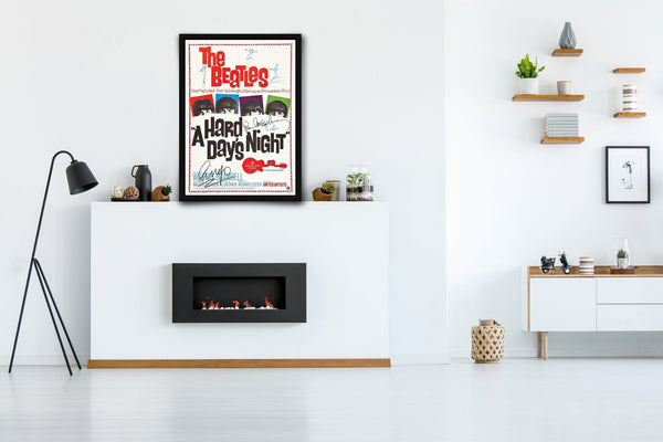 A Hard Day's Night Signed Poster with COA
