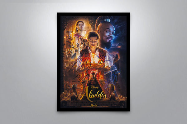 Aladdin (2019) Signed Poster with COA