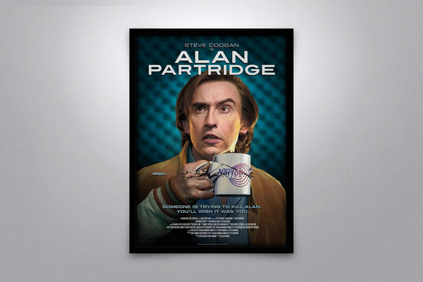 Alan Partridge: Alpha Papa Signed Poster with COA