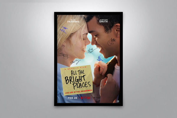 All the Bright Places Signed Poster with COA