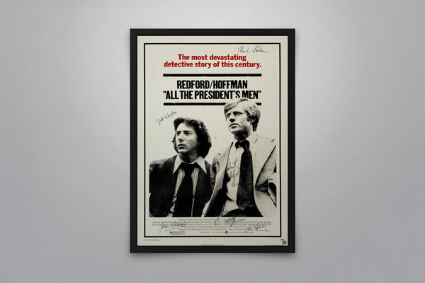 All The President's Men Signed Poster with COA