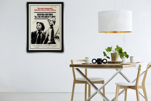 All The President's Men Signed Poster with COA