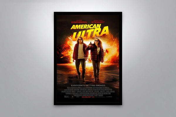 American Ultra Signed Poster with COA