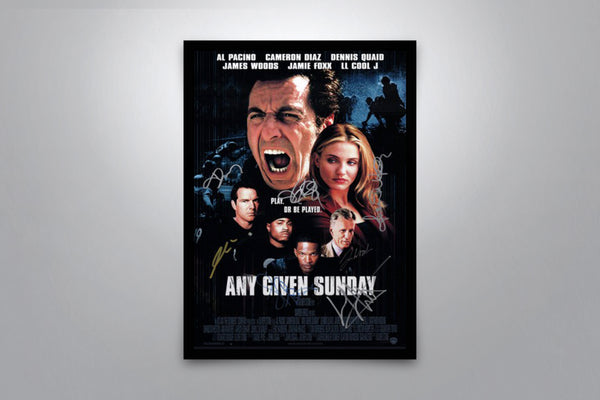 Any Given Sunday Signed Poster with COA