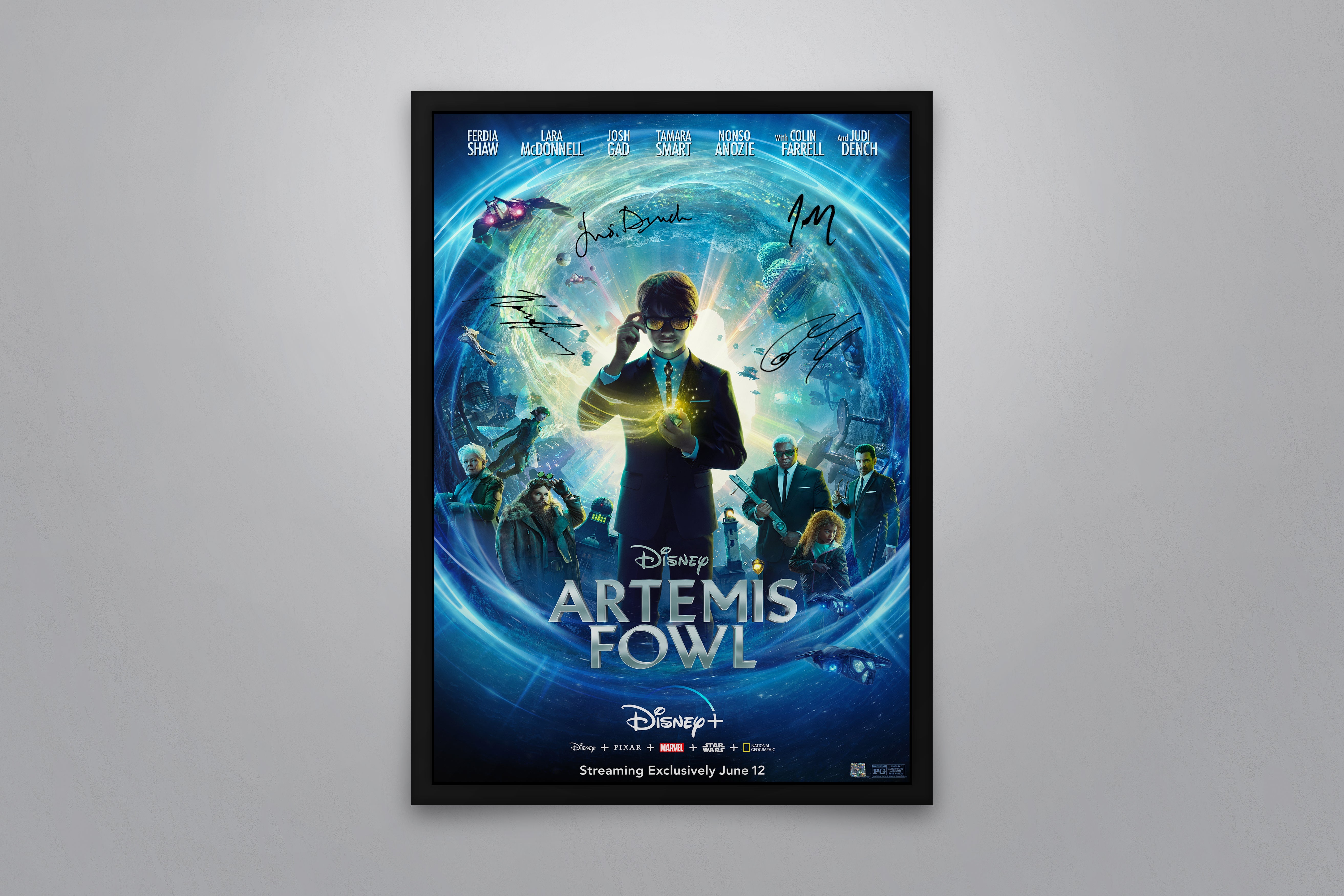 Artemis Fowl Signed Poster with COA