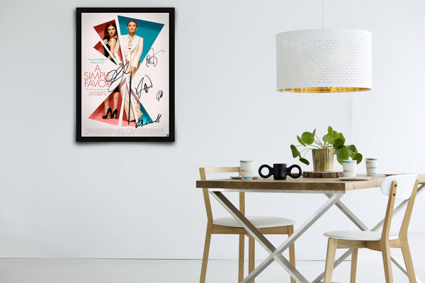 A Simple Favor - Signed Poster + COA