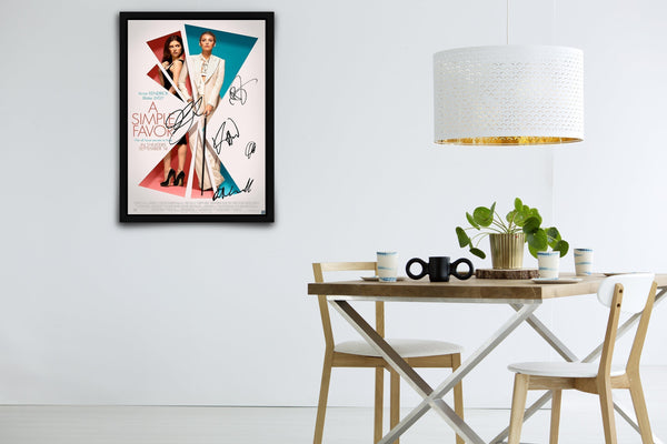 A Simple Favor Signed Poster with COA