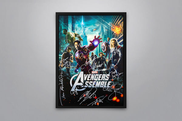 The Avengers Signed Poster with COA