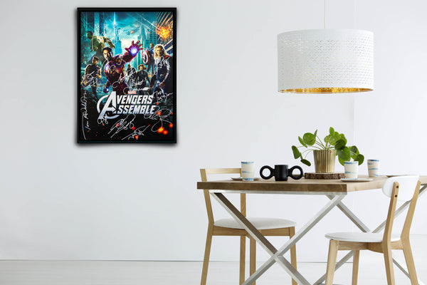 The Avengers Signed Poster with COA