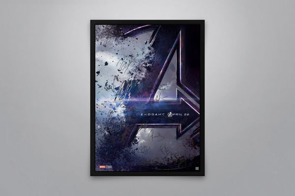 Avengers Endgame Signed Poster with COA