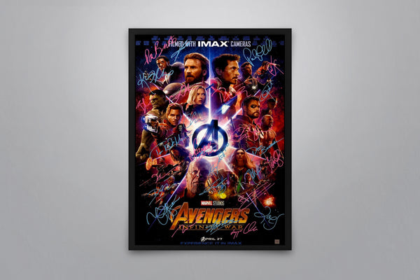 Avengers: Infinity War Signed Poster with COA