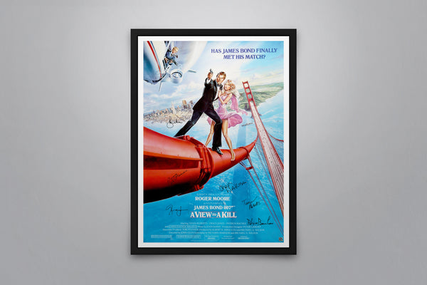 A View to a Kill Signed Poster with COA