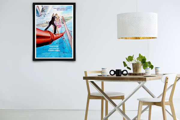 A View to a Kill Signed Poster with COA