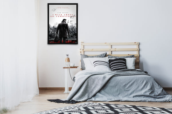 A Walk Among the Tombstones Signed Poster with COA
