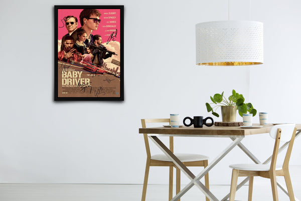 Baby Driver Signed Poster with COA