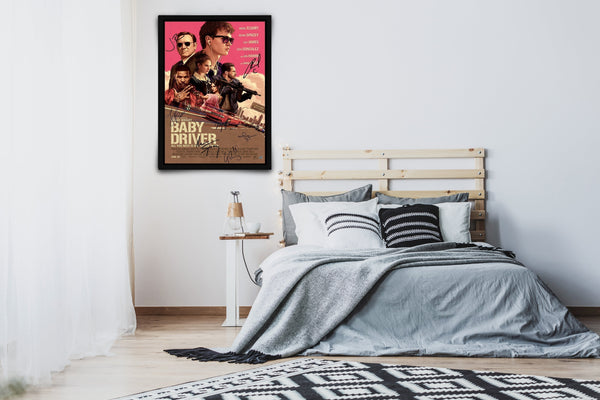 Baby Driver Signed Poster with COA