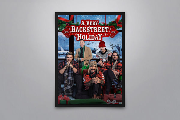 Backstreet Boys: A Very Backstreet Holiday - Signed Poster + COA