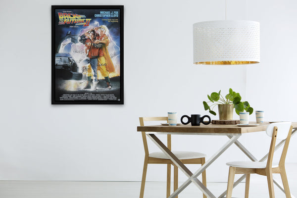 Back to the Future Part II Signed Poster with COA