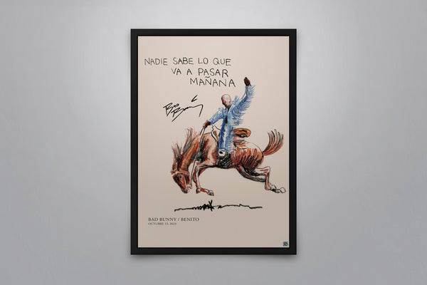 Bad Bunny: Nadie Sabe Lo Que Va a Pasar Mañana - Signed Poster + COA