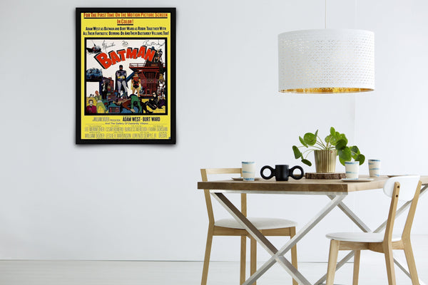 Batman the Movie Signed Poster with COA