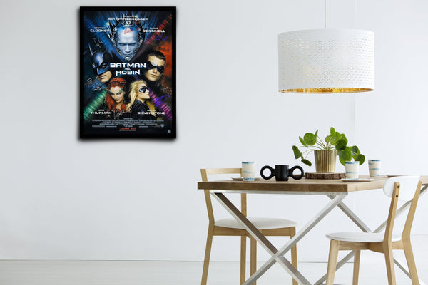 Batman & Robin Signed Poster with COA