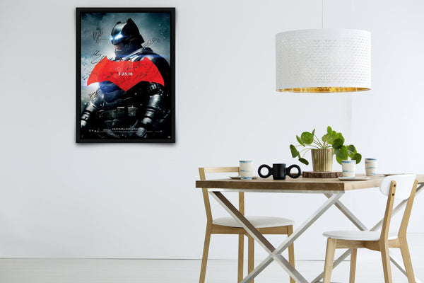 Batman, Dawn of Justice Signed Poster with COA
