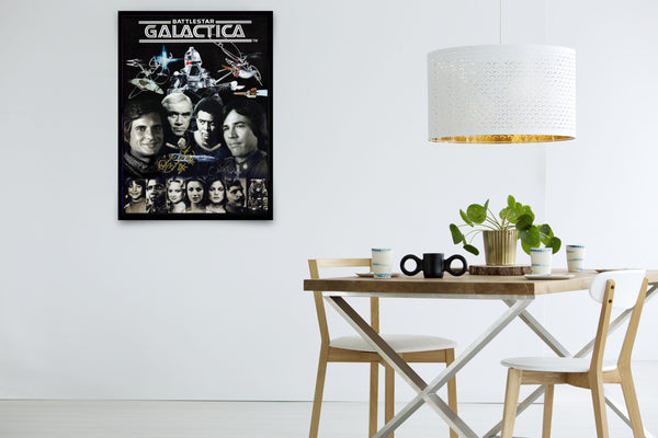 Battlestar Galactica Signed Poster with COA
