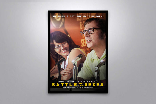 Battle of the Sexes Signed Poster with COA