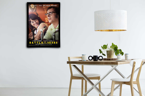 Battle of the Sexes Signed Poster with COA