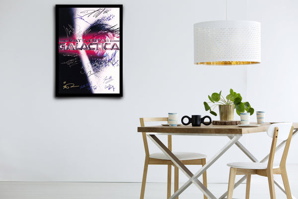 Battlestar Galactica Signed Poster with COA