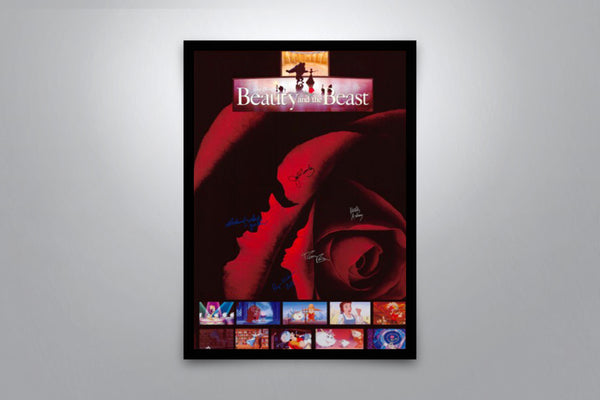 Beauty and the Beast 1991 Signed Poster with COA