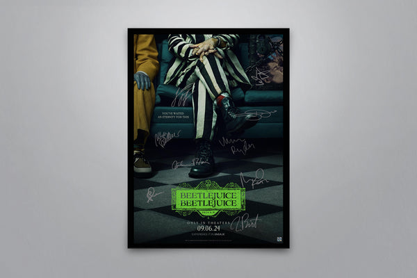 Beetlejuice Beetlejuice - Signed Poster + COA