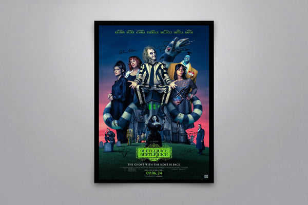 Beetlejuice Beetlejuice - Signed Poster + COA