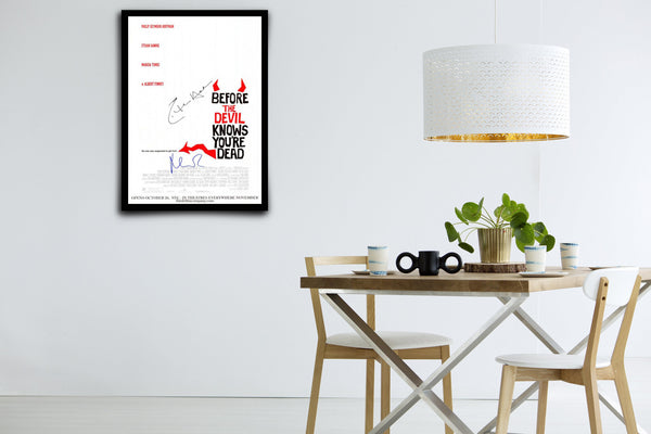 Before The Devil Knows You're Dead Signed Poster with COA