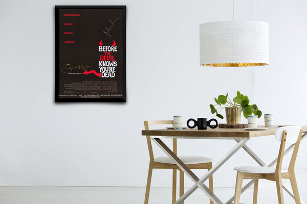 Before the Devil Knows You're Dead Signed Poster with COA