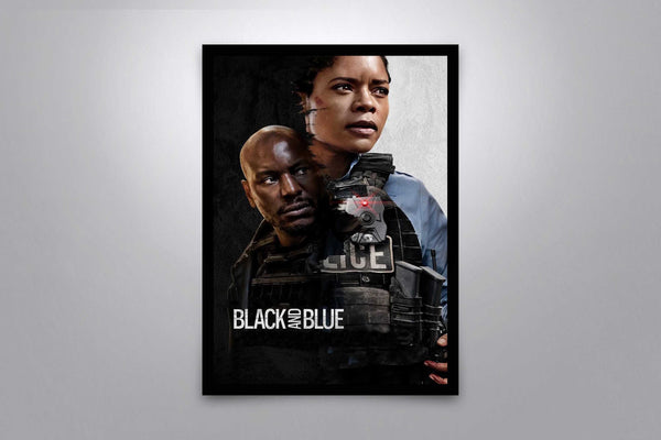 Black and Blue Signed Poster with COA