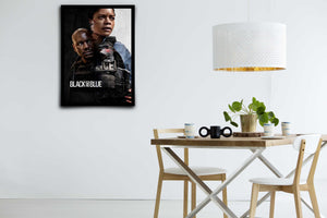 Black and Blue Signed Poster with COA