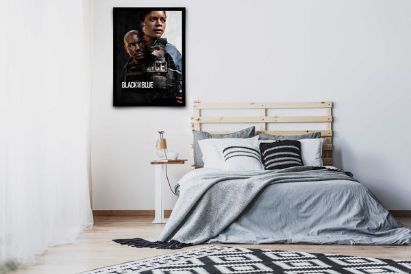 Black and Blue Signed Poster with COA