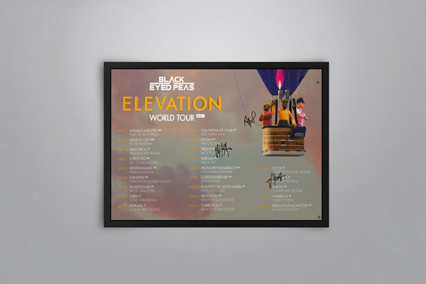 Black Eyed Peas: Elevation - Signed Poster + COA