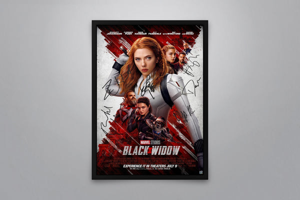 Black Widow Signed Poster with COA