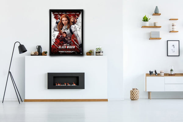 Black Widow Signed Poster with COA