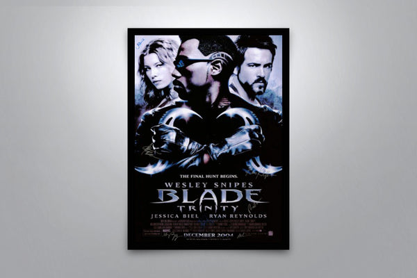 Blade: Trinity Signed Poster with COA