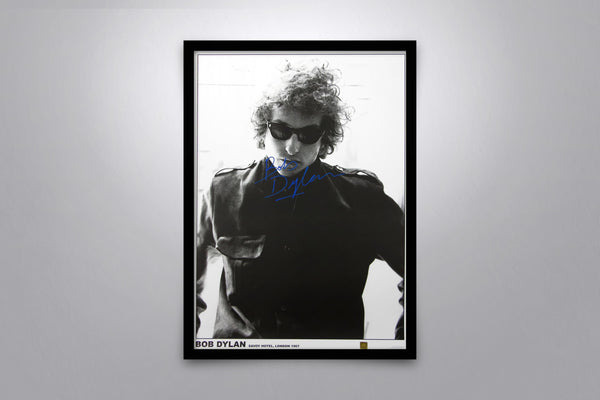 Bob Dylan Signed Poster with COA