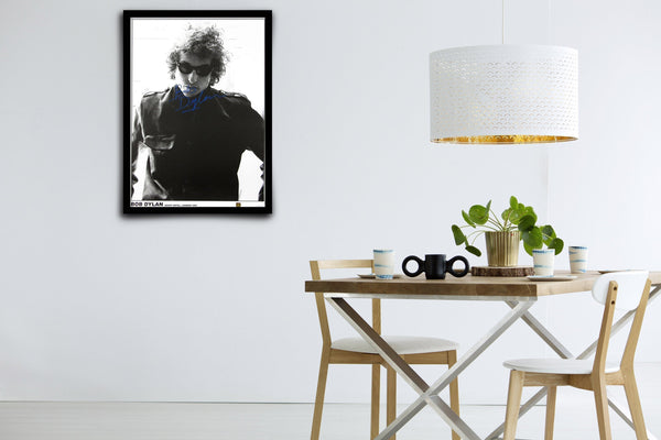 Bob Dylan Signed Poster with COA